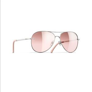 Chanel pink pilot sunglasses